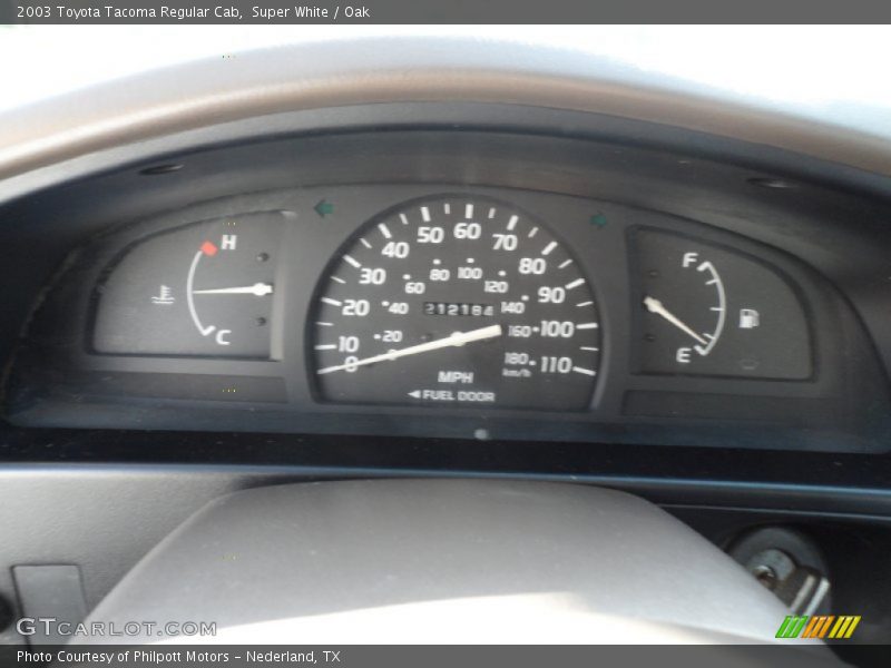 Super White / Oak 2003 Toyota Tacoma Regular Cab