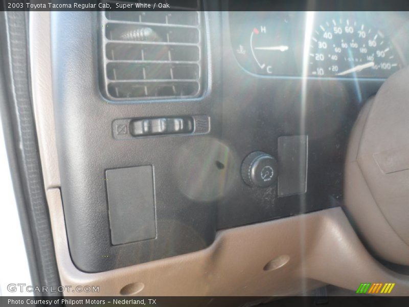 Super White / Oak 2003 Toyota Tacoma Regular Cab