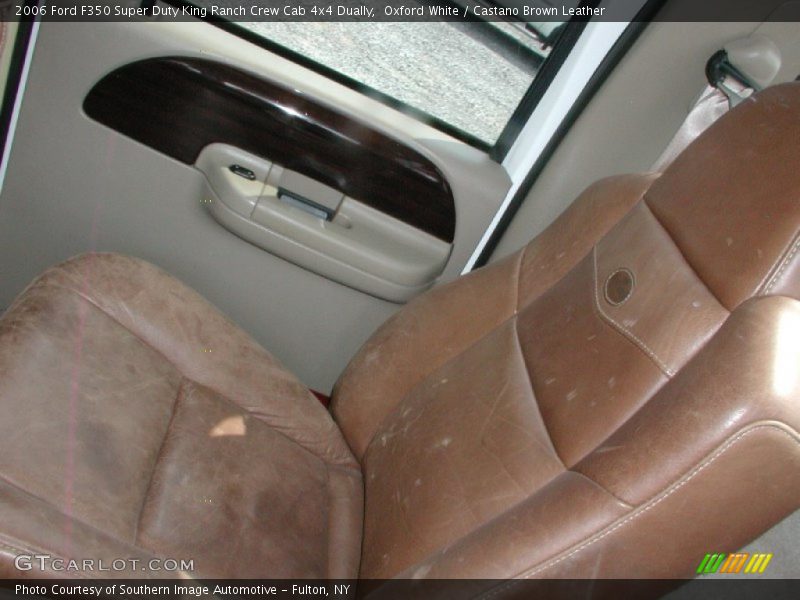 Oxford White / Castano Brown Leather 2006 Ford F350 Super Duty King Ranch Crew Cab 4x4 Dually