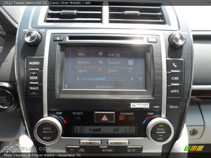 Classic Silver Metallic / Ash 2012 Toyota Camry XLE V6