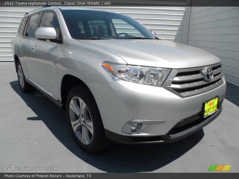 Classic Silver Metallic / Ash 2012 Toyota Highlander Limited