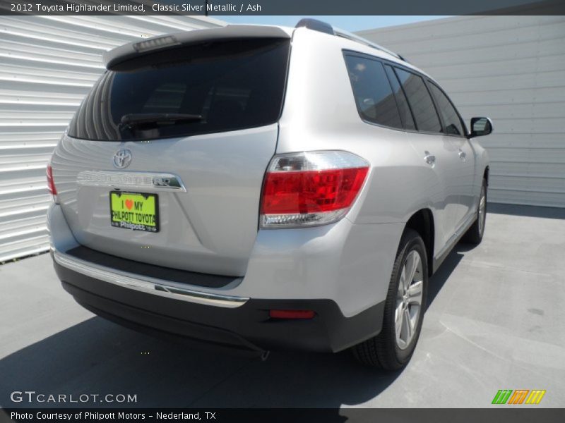 Classic Silver Metallic / Ash 2012 Toyota Highlander Limited