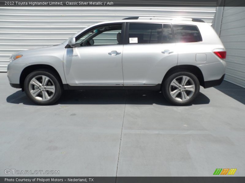 Classic Silver Metallic / Ash 2012 Toyota Highlander Limited