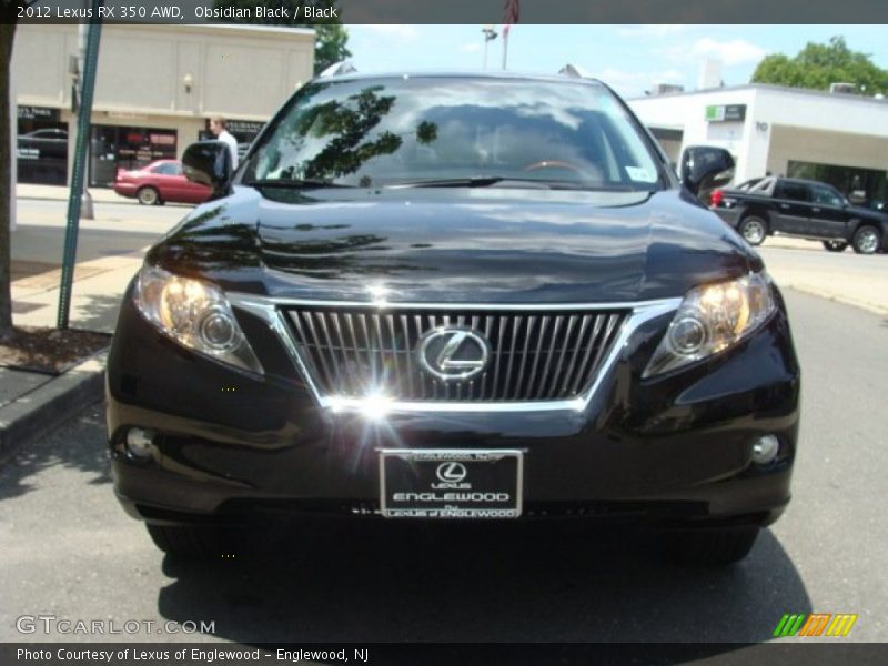 Obsidian Black / Black 2012 Lexus RX 350 AWD