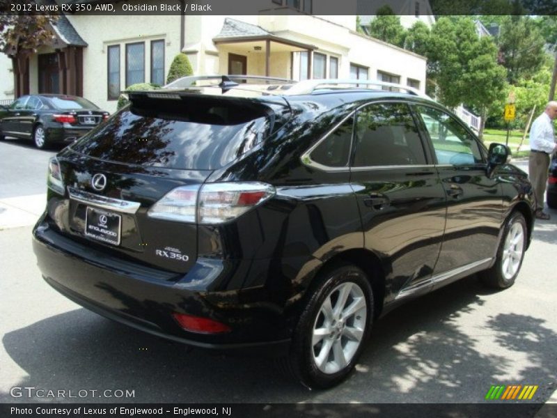 Obsidian Black / Black 2012 Lexus RX 350 AWD