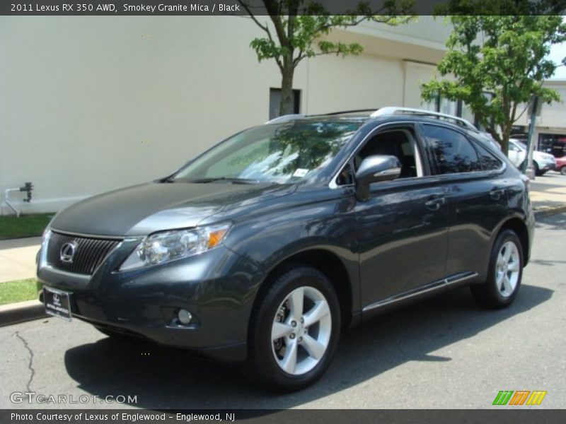 Smokey Granite Mica / Black 2011 Lexus RX 350 AWD