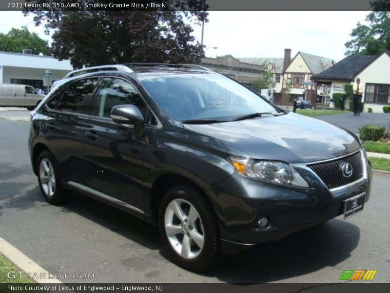 Smokey Granite Mica / Black 2011 Lexus RX 350 AWD