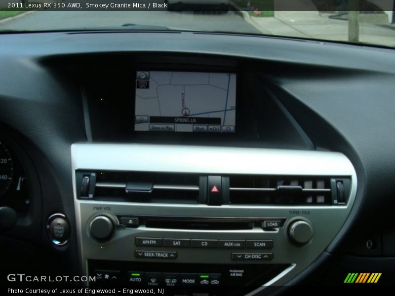 Smokey Granite Mica / Black 2011 Lexus RX 350 AWD