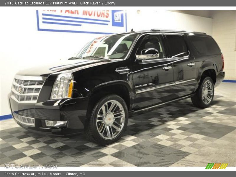 Black Raven / Ebony 2013 Cadillac Escalade ESV Platinum AWD