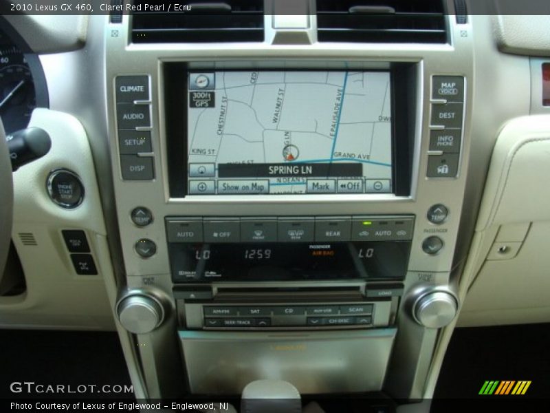Navigation of 2010 GX 460