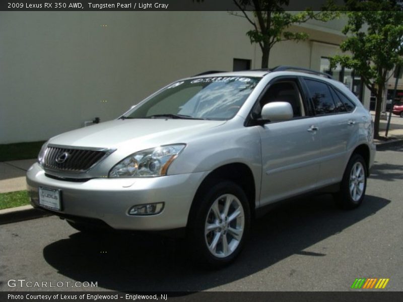 Tungsten Pearl / Light Gray 2009 Lexus RX 350 AWD