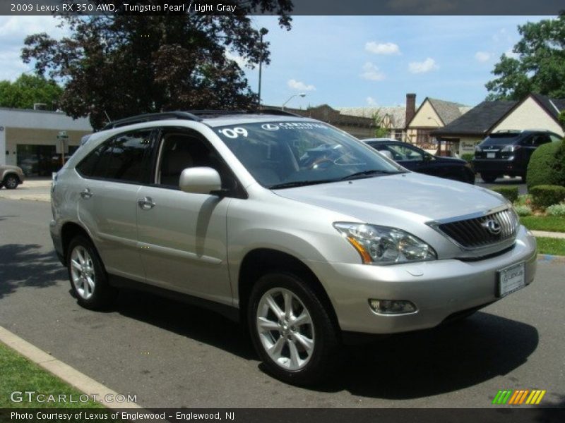 Tungsten Pearl / Light Gray 2009 Lexus RX 350 AWD