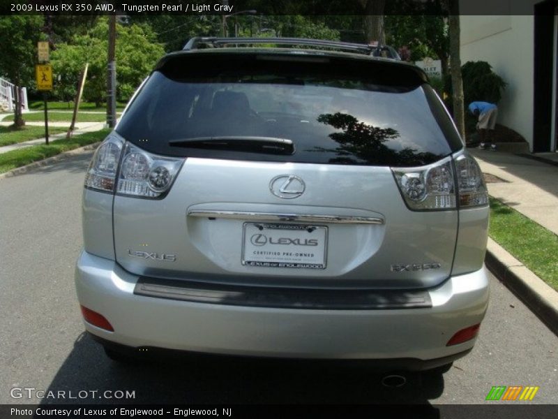 Tungsten Pearl / Light Gray 2009 Lexus RX 350 AWD