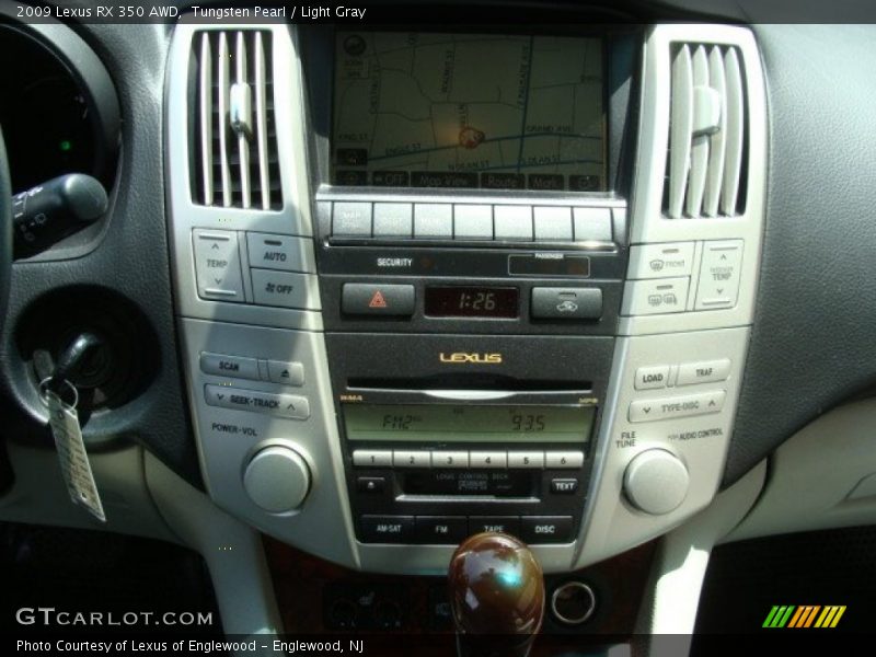 Tungsten Pearl / Light Gray 2009 Lexus RX 350 AWD