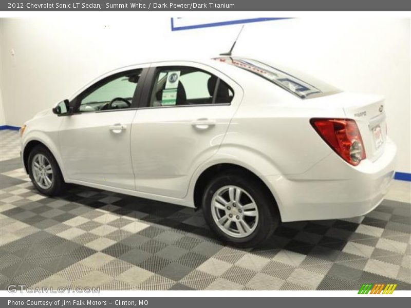 Summit White / Dark Pewter/Dark Titanium 2012 Chevrolet Sonic LT Sedan