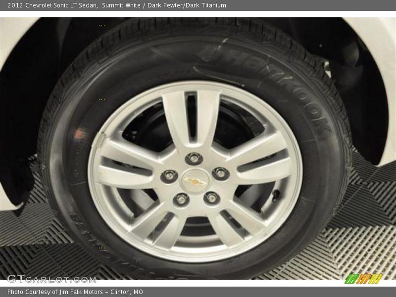 Summit White / Dark Pewter/Dark Titanium 2012 Chevrolet Sonic LT Sedan