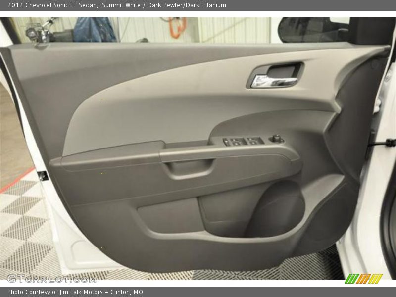 Summit White / Dark Pewter/Dark Titanium 2012 Chevrolet Sonic LT Sedan