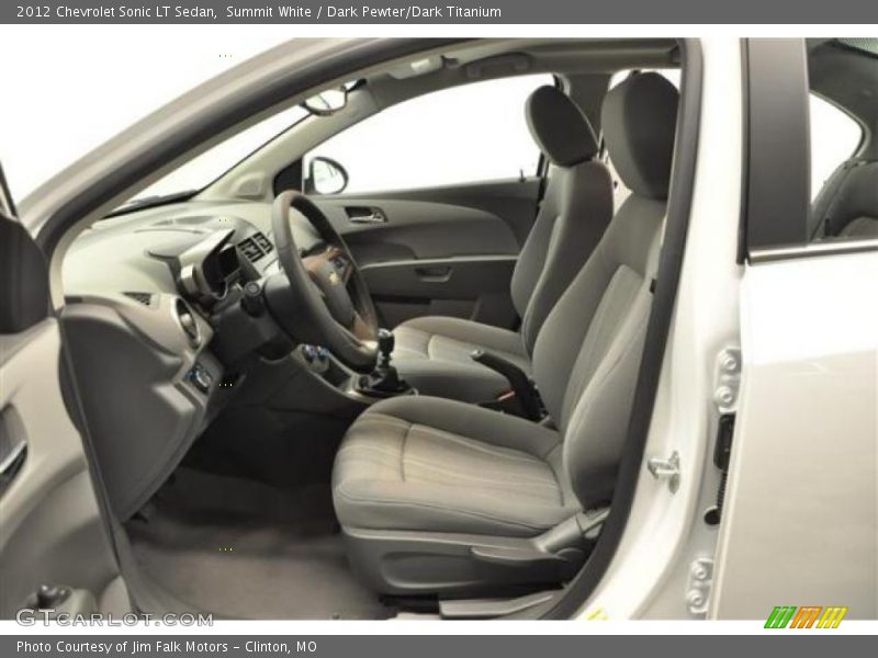  2012 Sonic LT Sedan Dark Pewter/Dark Titanium Interior