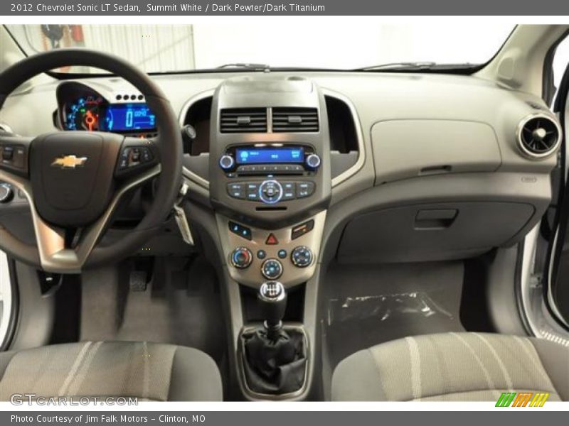 Dashboard of 2012 Sonic LT Sedan