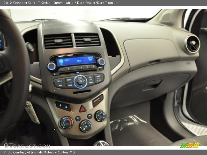 Summit White / Dark Pewter/Dark Titanium 2012 Chevrolet Sonic LT Sedan