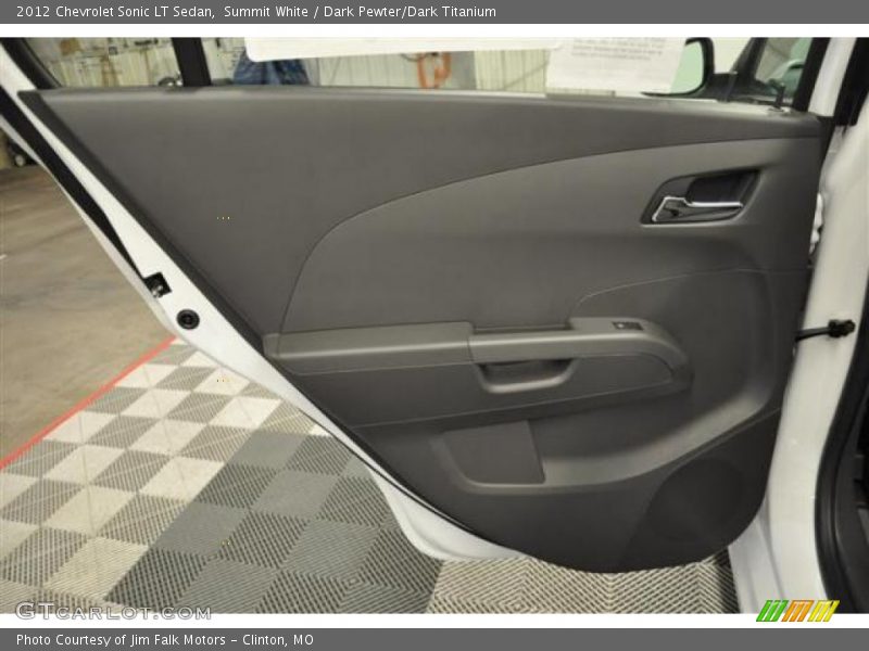 Summit White / Dark Pewter/Dark Titanium 2012 Chevrolet Sonic LT Sedan