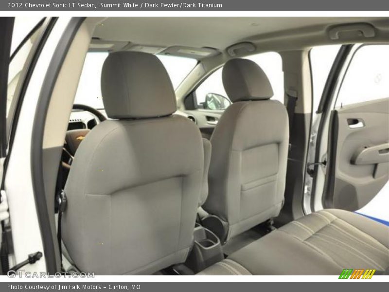 Summit White / Dark Pewter/Dark Titanium 2012 Chevrolet Sonic LT Sedan