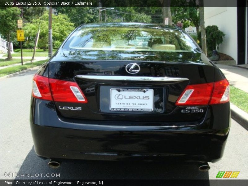 Obsidian Black / Cashmere 2009 Lexus ES 350