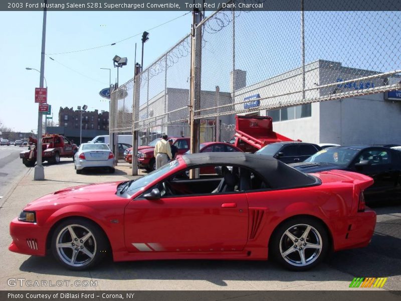 Torch Red / Dark Charcoal 2003 Ford Mustang Saleen S281 Supercharged Convertible