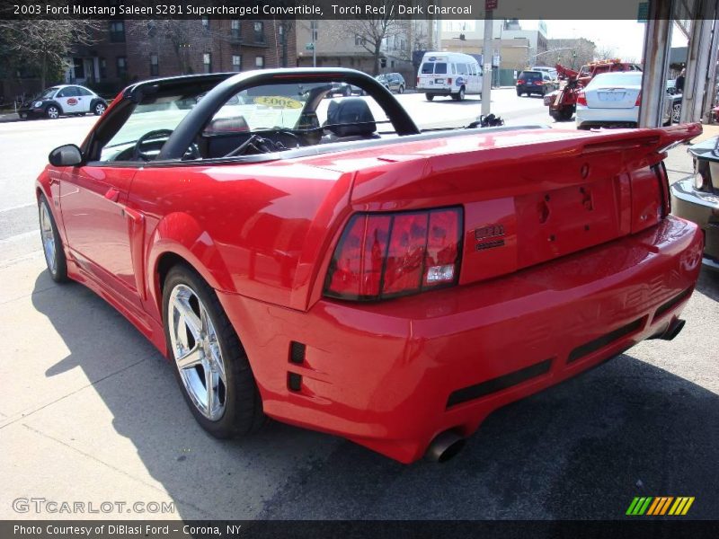 Torch Red / Dark Charcoal 2003 Ford Mustang Saleen S281 Supercharged Convertible