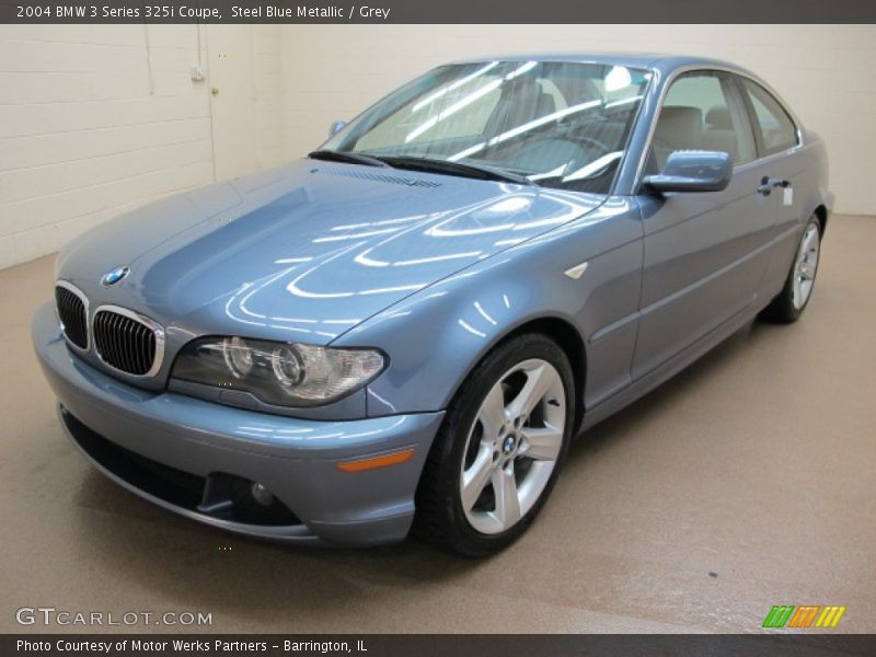 Steel Blue Metallic / Grey 2004 BMW 3 Series 325i Coupe