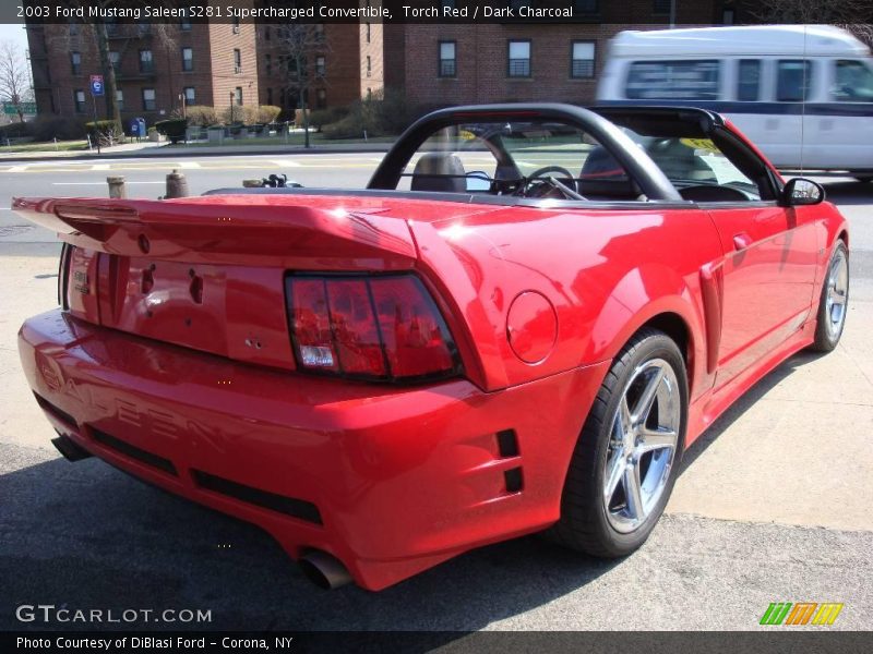 Torch Red / Dark Charcoal 2003 Ford Mustang Saleen S281 Supercharged Convertible