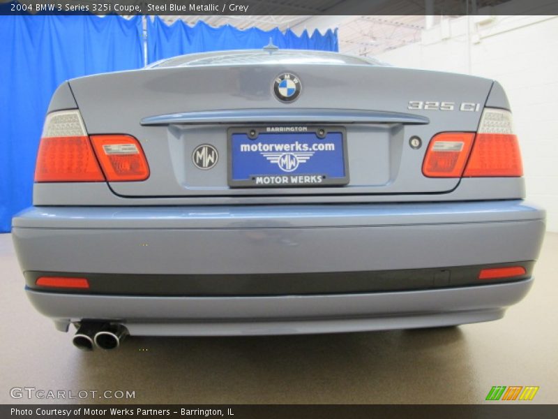 Steel Blue Metallic / Grey 2004 BMW 3 Series 325i Coupe