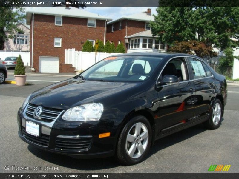 Black Uni / Anthracite 2009 Volkswagen Jetta SE Sedan