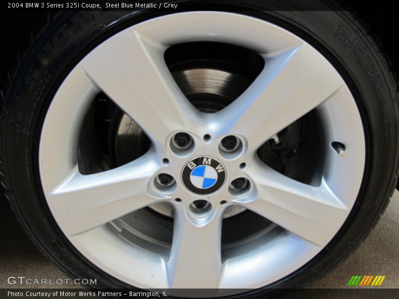 Steel Blue Metallic / Grey 2004 BMW 3 Series 325i Coupe