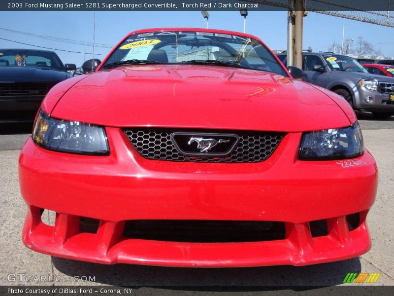Torch Red / Dark Charcoal 2003 Ford Mustang Saleen S281 Supercharged Convertible
