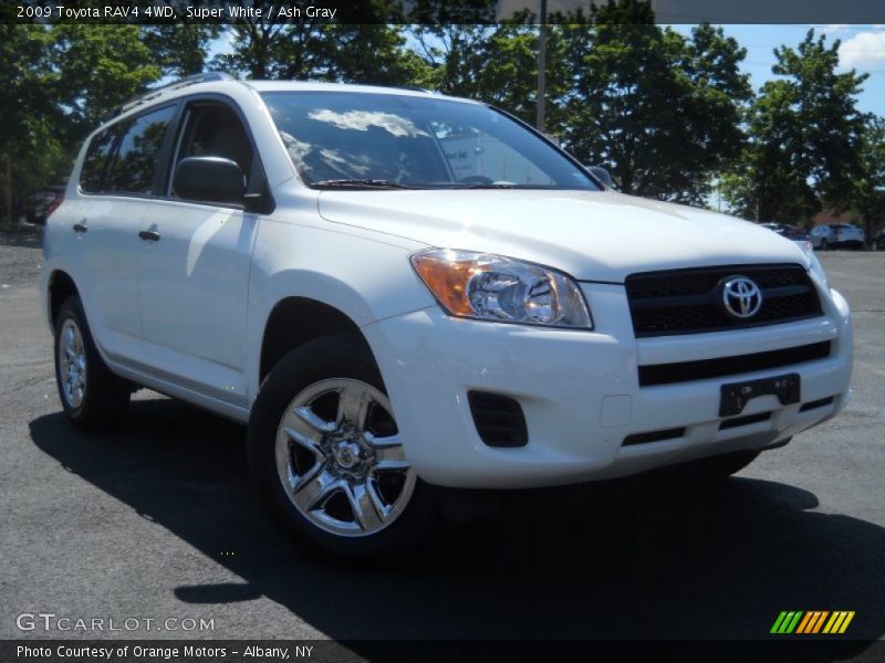 Super White / Ash Gray 2009 Toyota RAV4 4WD