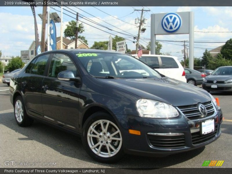 Blue Graphite Metallic / Anthracite 2009 Volkswagen Jetta S Sedan