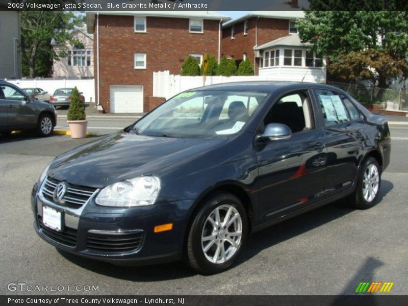 Blue Graphite Metallic / Anthracite 2009 Volkswagen Jetta S Sedan