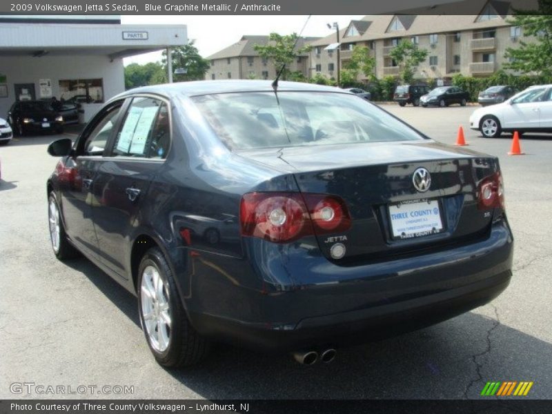 Blue Graphite Metallic / Anthracite 2009 Volkswagen Jetta S Sedan