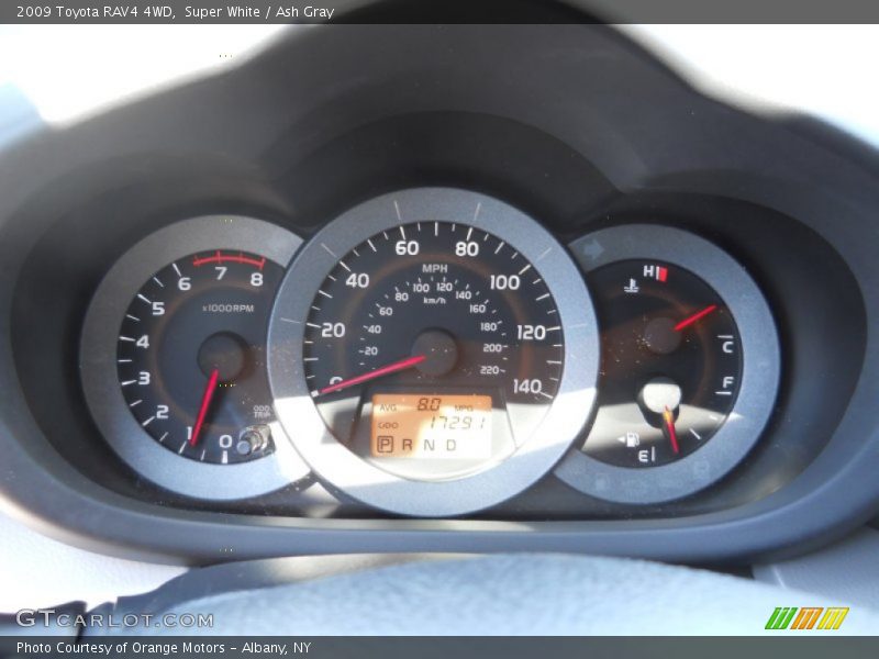 Super White / Ash Gray 2009 Toyota RAV4 4WD