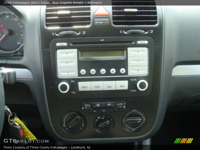 Blue Graphite Metallic / Anthracite 2009 Volkswagen Jetta S Sedan
