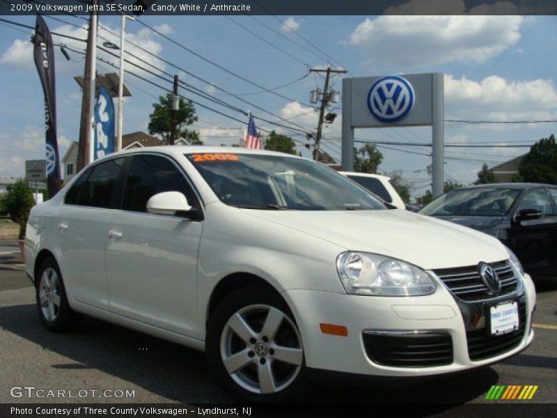 Candy White / Anthracite 2009 Volkswagen Jetta SE Sedan