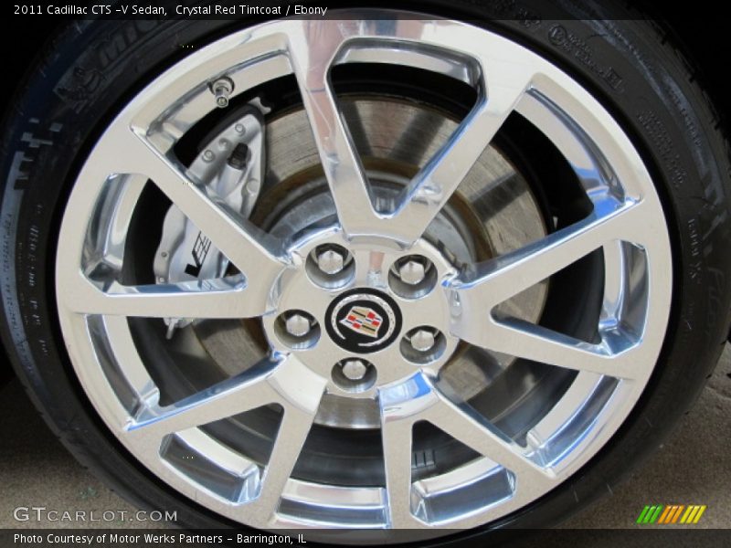 Crystal Red Tintcoat / Ebony 2011 Cadillac CTS -V Sedan