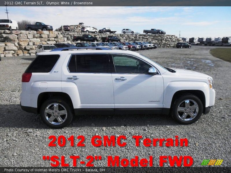 Olympic White / Brownstone 2012 GMC Terrain SLT