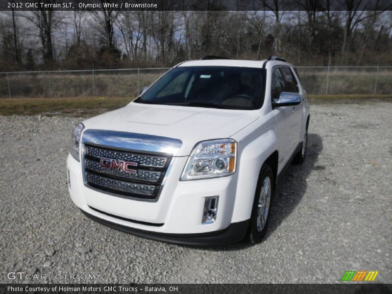Olympic White / Brownstone 2012 GMC Terrain SLT
