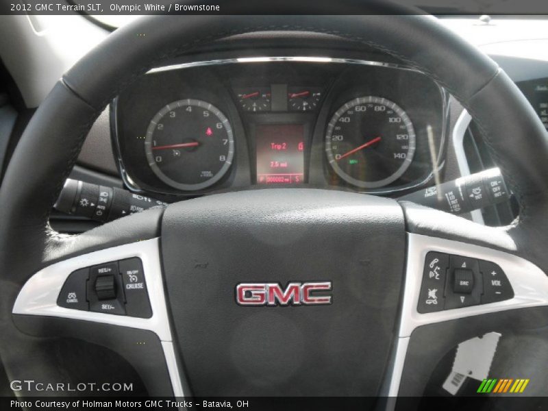 Olympic White / Brownstone 2012 GMC Terrain SLT