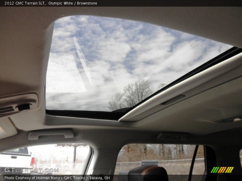 Olympic White / Brownstone 2012 GMC Terrain SLT