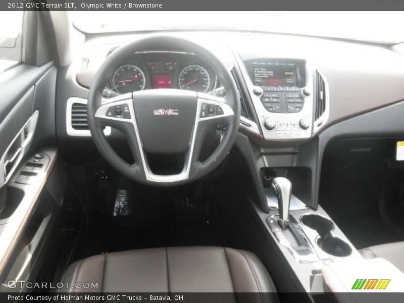 Olympic White / Brownstone 2012 GMC Terrain SLT