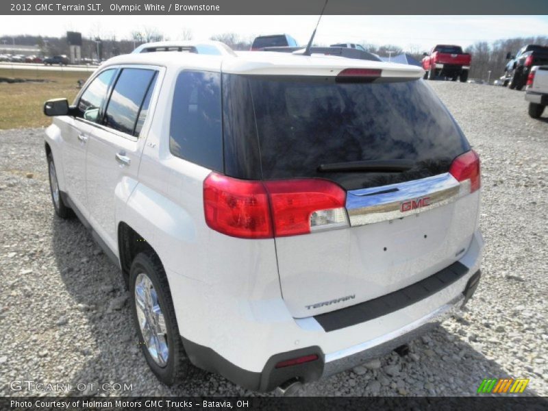 Olympic White / Brownstone 2012 GMC Terrain SLT