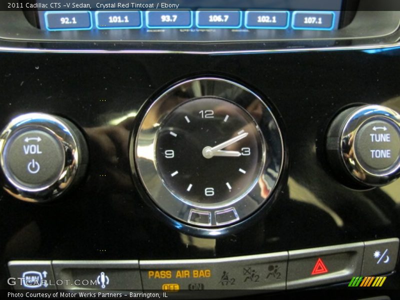 Crystal Red Tintcoat / Ebony 2011 Cadillac CTS -V Sedan